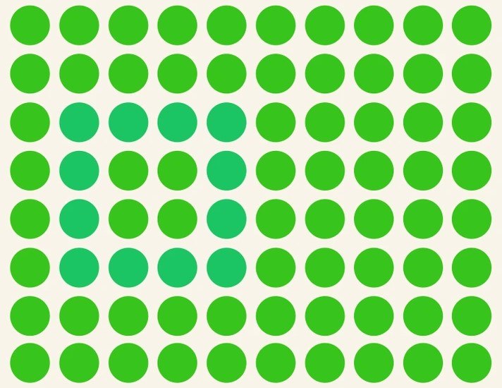 Find figuren blandt prikkerne: en utrolig optisk illusion for genier